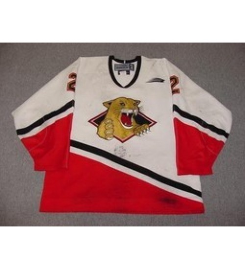 Custom WHL Prince George Cougars 99 00 Tim Wedderburn Home Hockey Jersey White